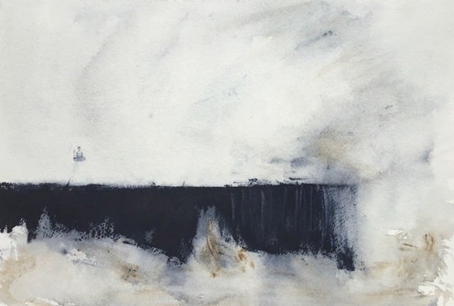 aSérie Bord de mer d’un printemps qui n’arrive pas… No 5- Phare dans la brume