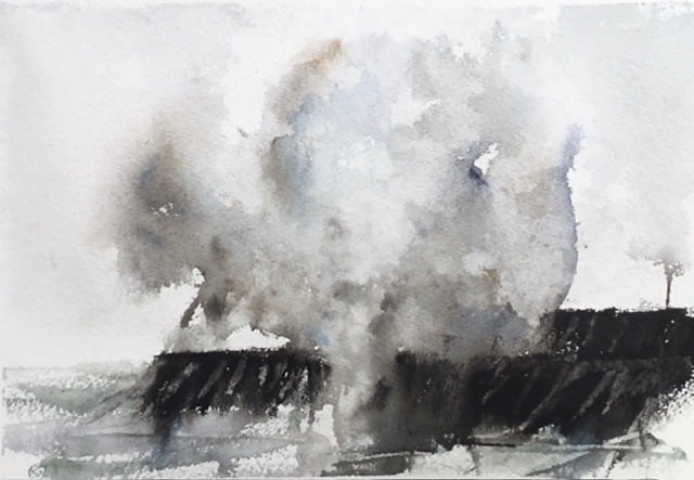 Série Bord de mer d’un printemps qui n’arrive pas… No 7- Les vannes et les vagues