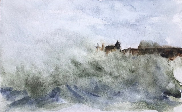 Série Bord de mer d’un printemps qui n’arrive pas… No 10- Vagues en furie